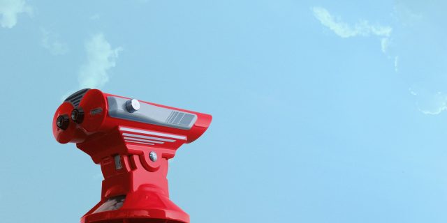 Binocular blue sky daylight